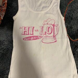 HI-LO Alehouse Kids White Tank Top